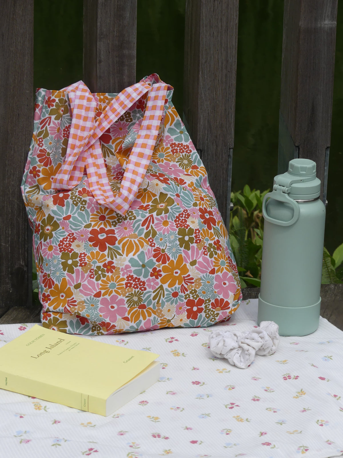 Le sac Lisette - tote bag floral surcyclé Melanink